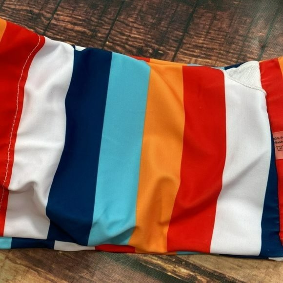 RELISTED Striped Colorblock Bandeau Bikini Top - Picture 7 of 7